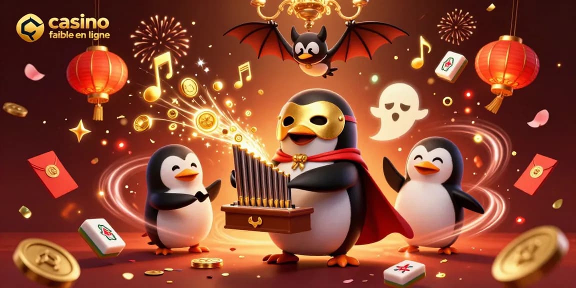 Illuminez votre expérience avec ce paysage de casino fiable en ligne rempli de personnages animés et de décorations festives.
