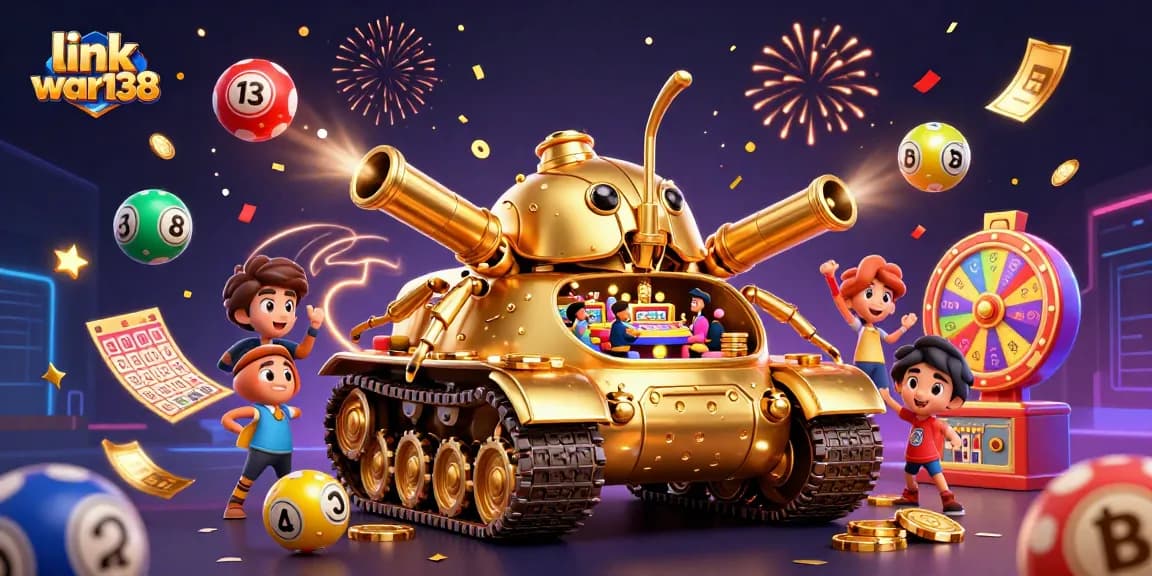 Join the excitement at link war138, where a golden beetle casino tank brings vibrant lottery fun to life!