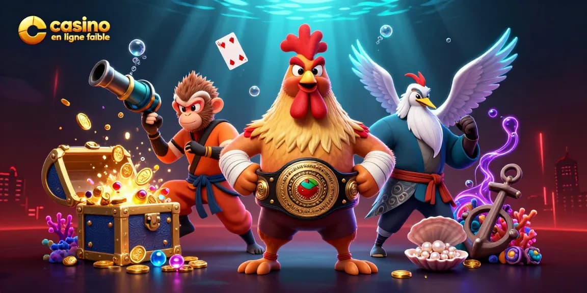 Découvrez le casino en ligne fiable avec une scène dynamique de personnages en plein jeu.