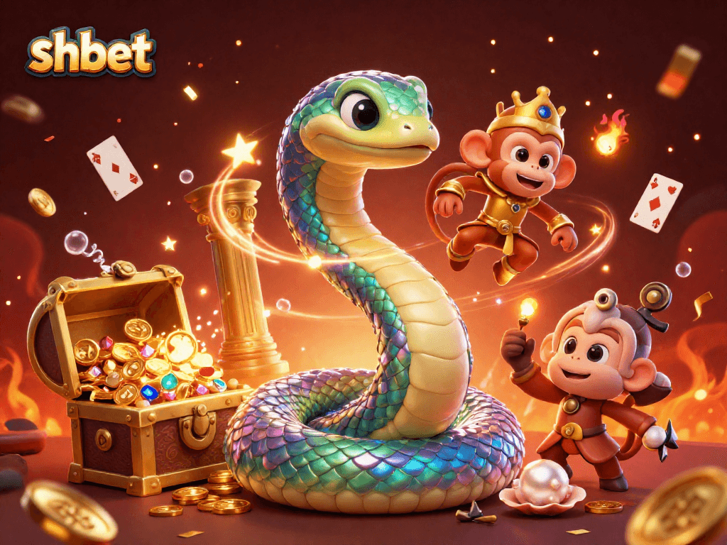 Experience thrilling gameplay with shbet as the colorful serpent and monkey king capture excitement.