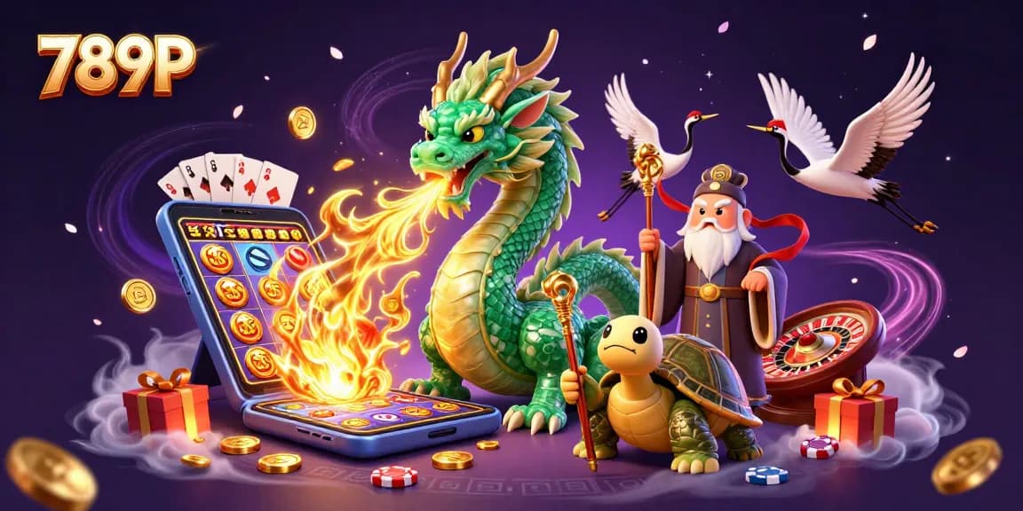 Unleash your luck at 789P with the emerald jade dragon, while winning big at the colorful slot games!