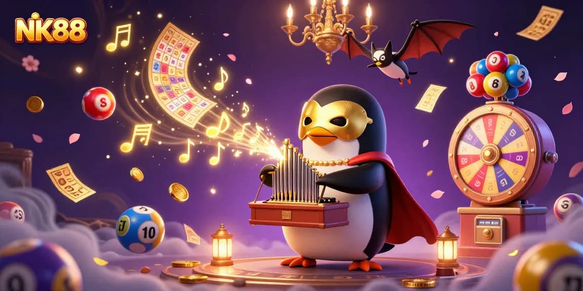 Play and win at NK88 with a vibrant casino-themed adventure featuring joyful gambling elements.