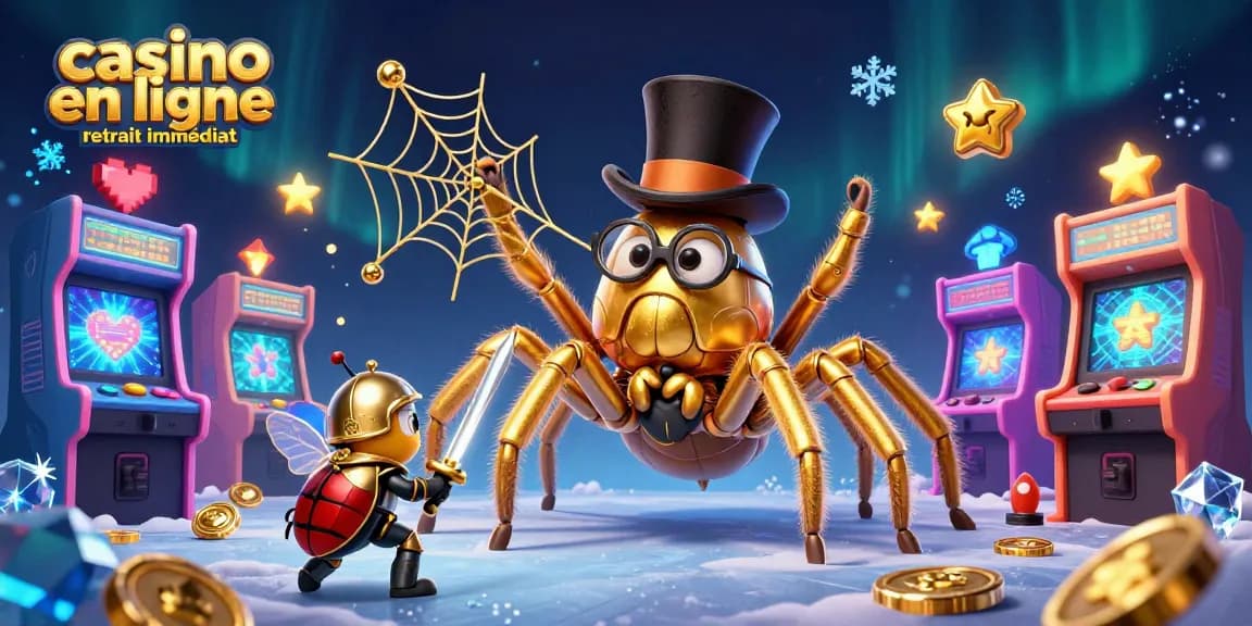 Casino en ligne retrait immédiat : CGI de personnages animés dans une scène de casino dynamique.