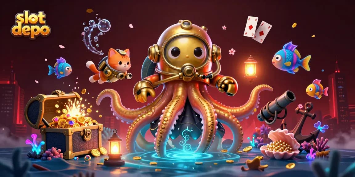 Slot depo yang menarik, pengalaman bermain di dunia game mendebarkan dengan simbol dan elemen kasino.