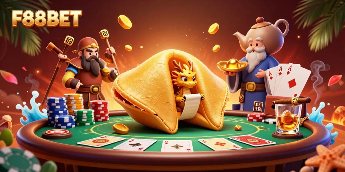 Engage with F88BET's thrilling poker world, featuring ornate elements and dynamic gameplay!