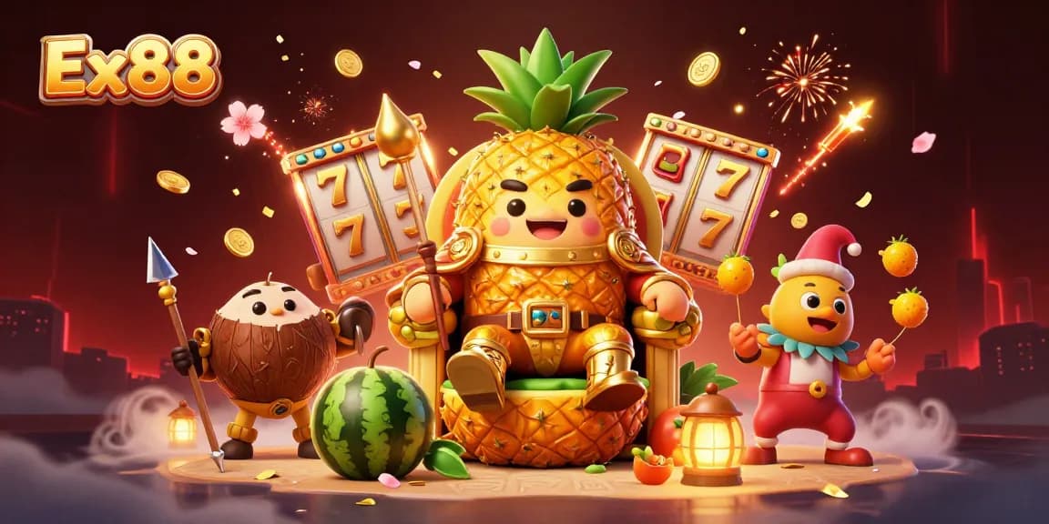 Spin the reels at Ex88 with vibrant 3D characters and casino action for an exciting gaming experience.