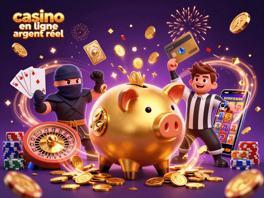 Gagnez en jouant sur un casino en ligne argent réel avec un combat spectaculaire entre un sumo et un ninja.