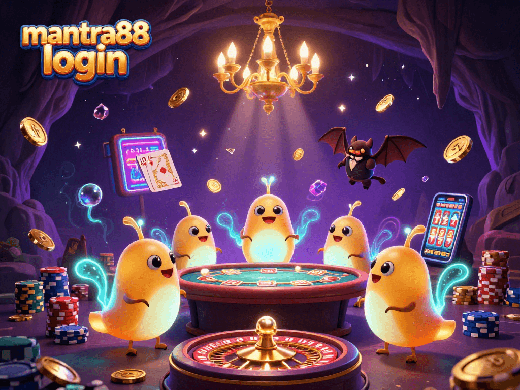 Experience wins with mantra88 login in a vibrant casino scene with glowing charm and excitement.
