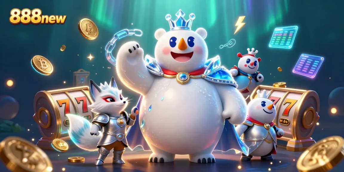 Spin the reels with 888new's engaging slot games featuring vibrant characters and dazzling energy.