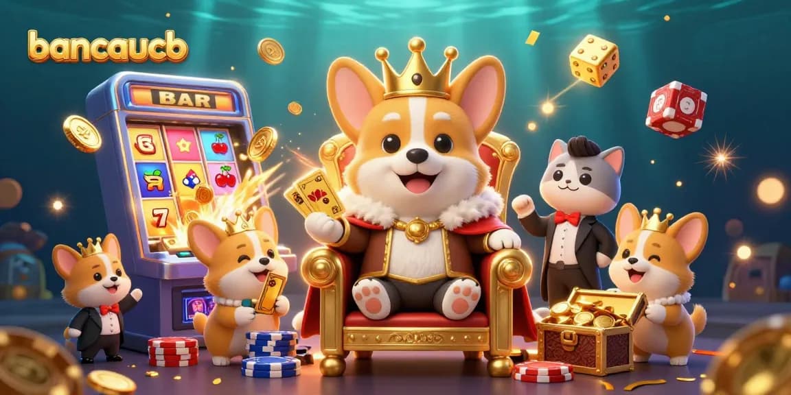 Engage in thrilling gameplay at bancaucb featuring cartoon corgi royalty and dynamic casino elements.