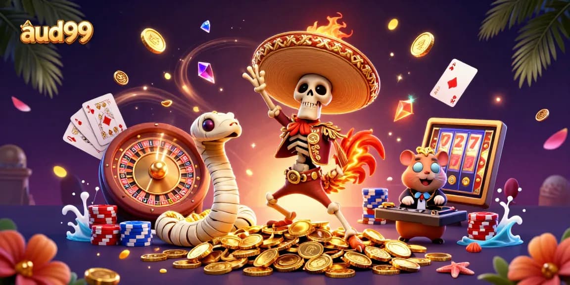 Experience the thrill of aud99 online casino gaming with vibrant characters and dynamic action!