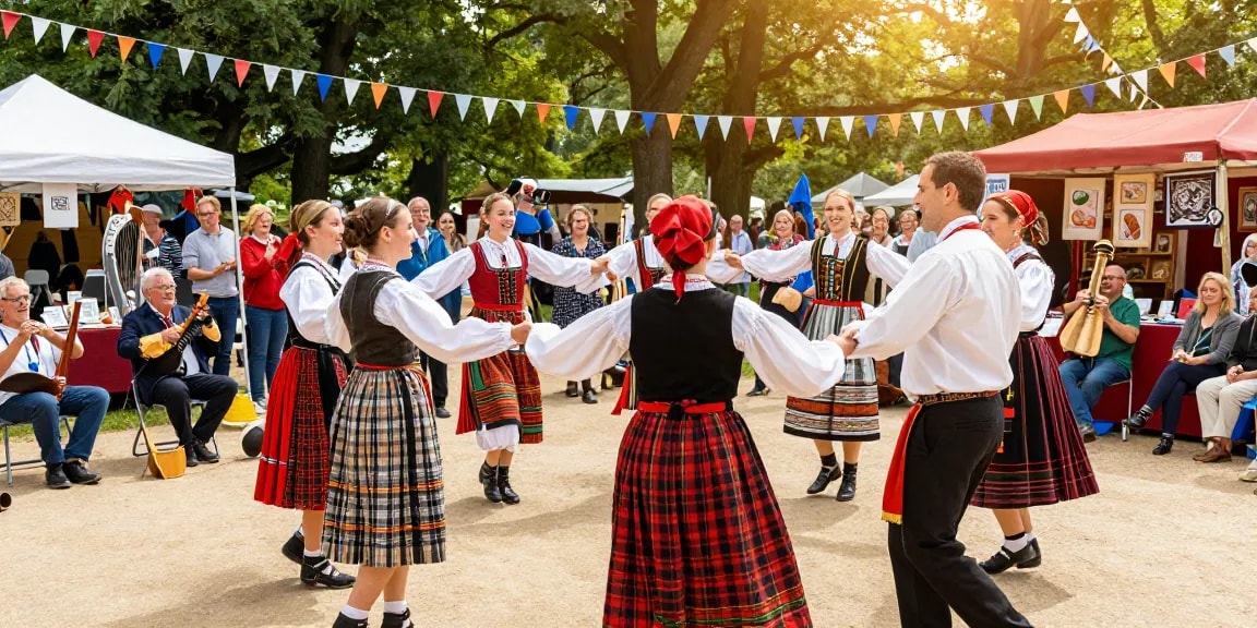 Breton festival celebrating culture with we88 PGSLOT-themed activities and lively performances