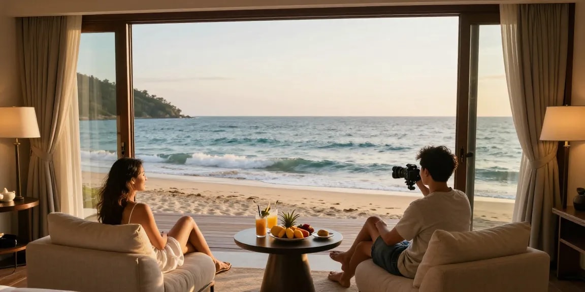 Experience relaxing 여수op services with ocean view in a serene setting.