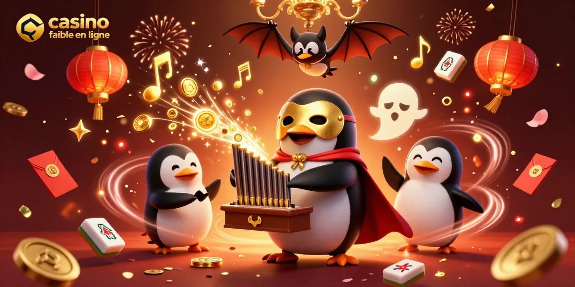 Illuminez votre expérience avec ce paysage de casino fiable en ligne rempli de personnages animés et de décorations festives.
