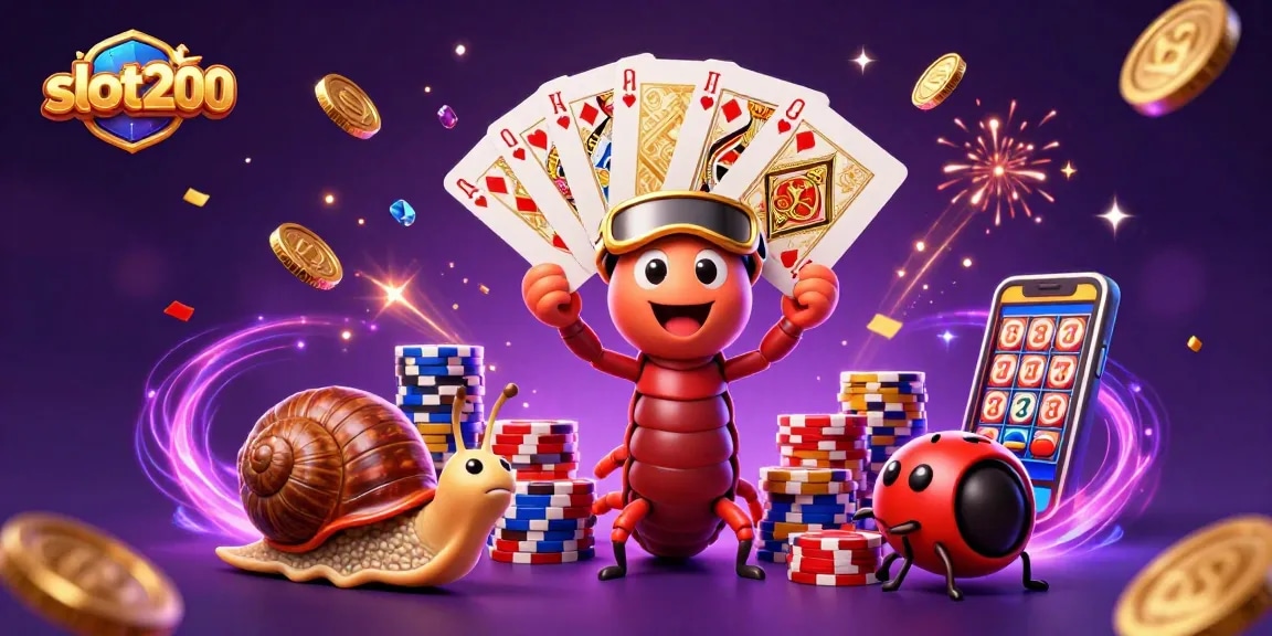 Experience thrilling wins at slot200 with vibrant casino characters and dynamic game elements.