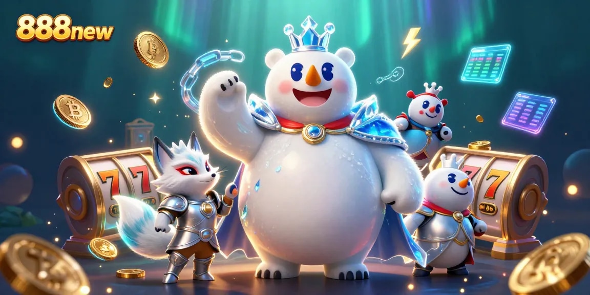 Spin the reels with 888new's engaging slot games featuring vibrant characters and dazzling energy.