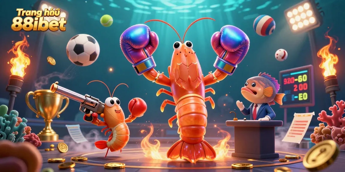 Engage with the thrilling action and excitement of Trang chủ 88ibet, featuring vibrant 3D characters and casino sports elements.