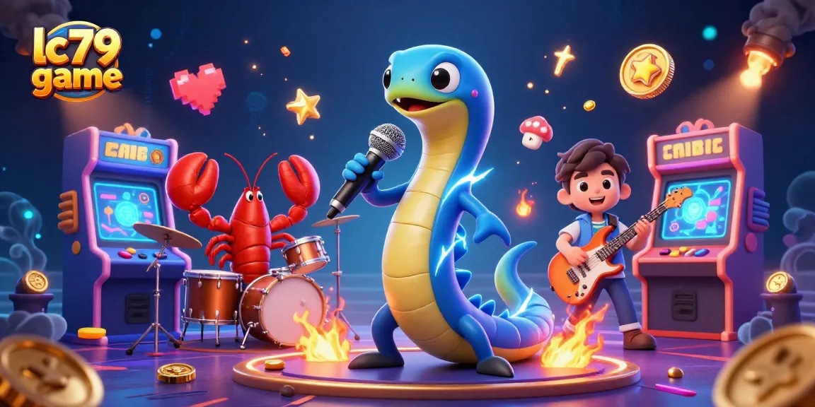 Tham gia chơi game lc79 game với hình ảnh cá điện và band nhạc trong sòng bạc dưới nước