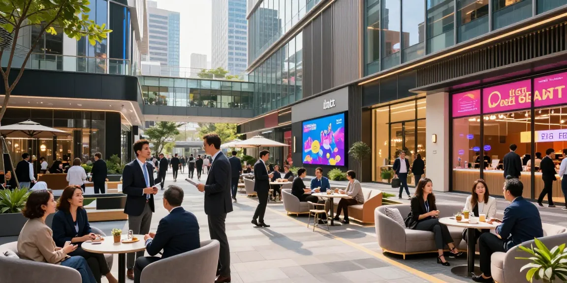 Explore MANTRA88 login within a vibrant modern commercial property setting.
