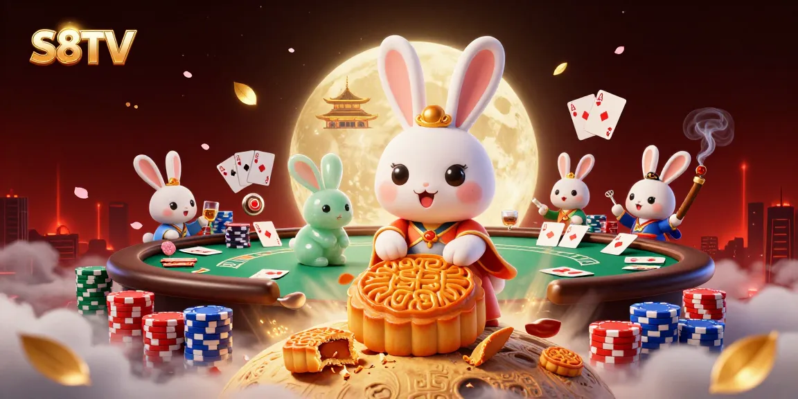 S8TV offers dynamic gambling experiences with poker chips and unique lunar elements.