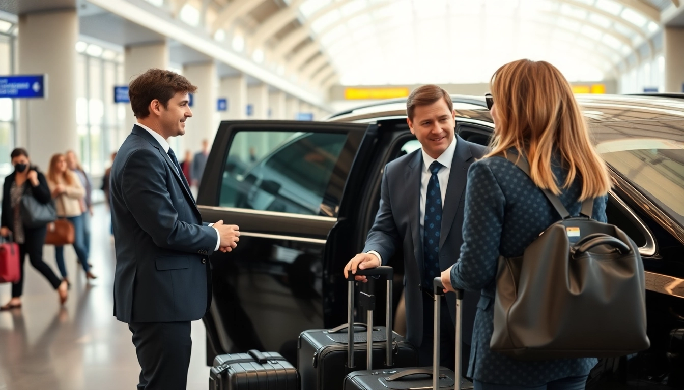 Chauffeur assisting passengers during Orly Airport to Paris Transfer for a seamless travel experience.