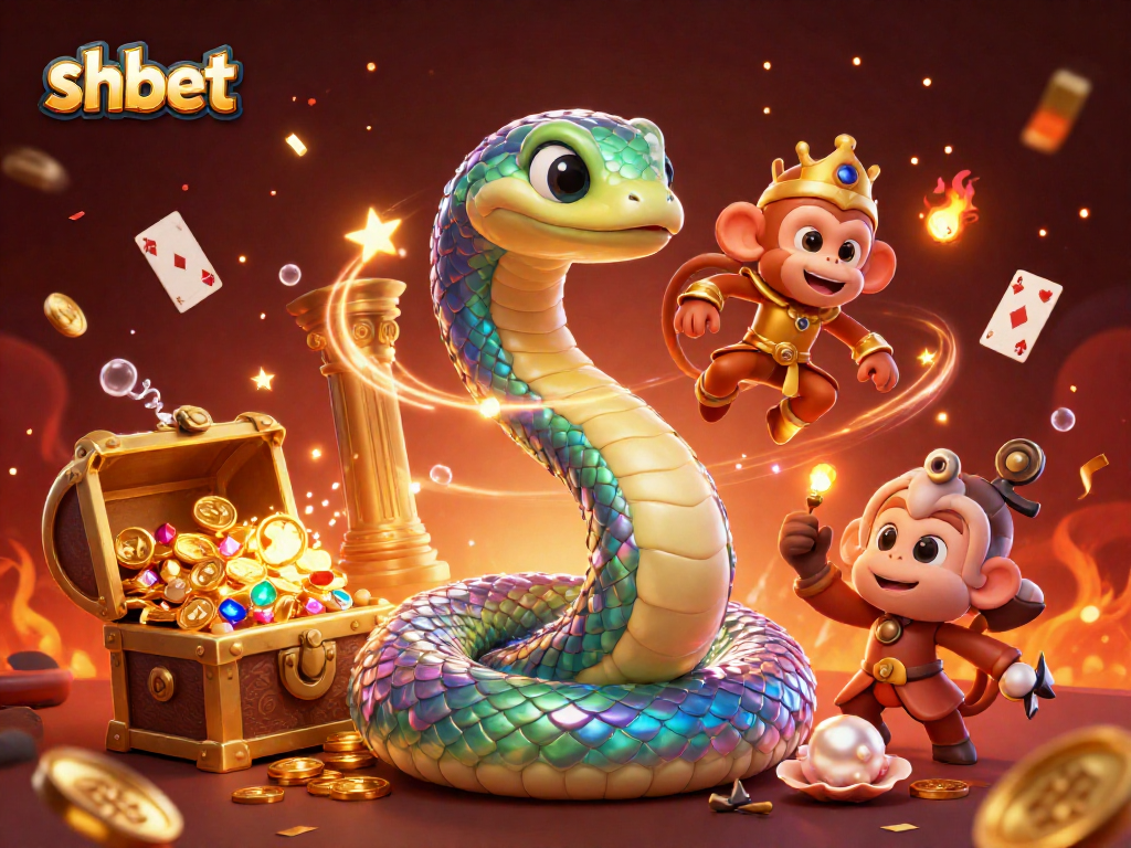 Experience thrilling gameplay with shbet as the colorful serpent and monkey king capture excitement.