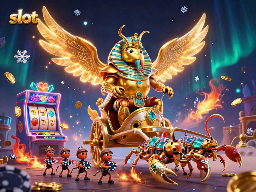 Menangkan slot dengan bermain bersama scarab keemasan dan scorpion bertatahkan permata.