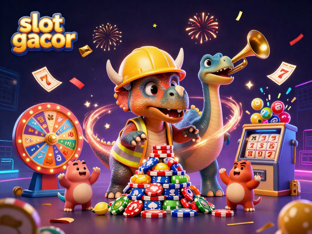 Slot gacor memimpin perayaan dengan karakter kartun berwarna-warni slot berbaur dalam kemeriahan di kasino.