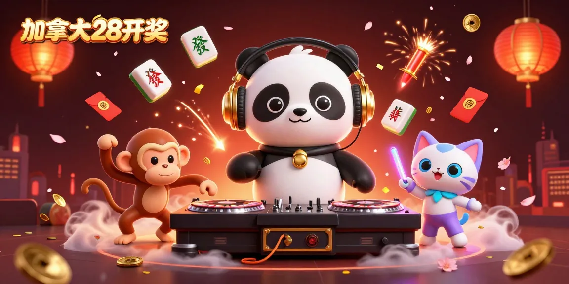 Experience the excitement of 加拿大28开奖 with vibrant casino characters celebrating their wins.