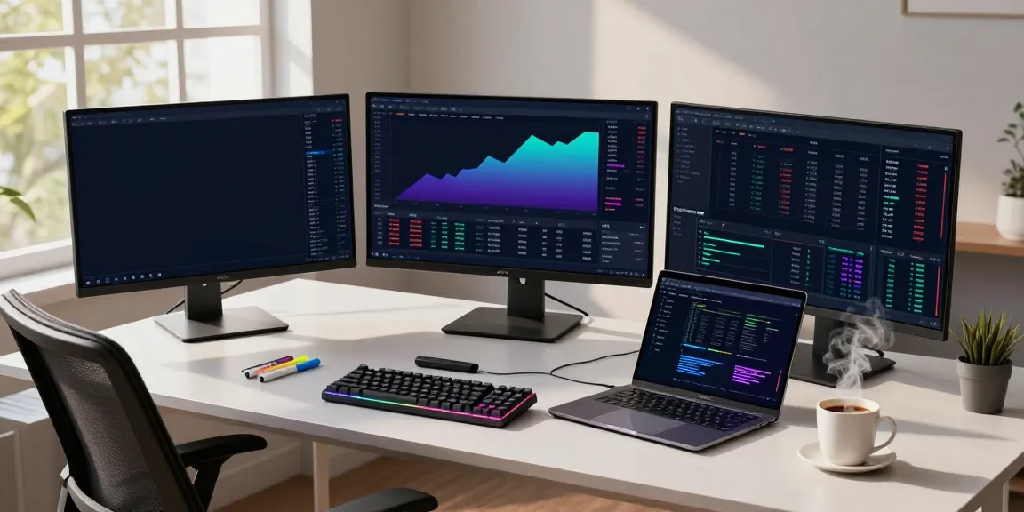 Connect to HKEX market data in professional cryptocurrency trading setup with advanced trading screens, tools, and insights.