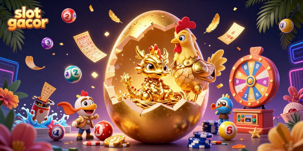 Experience thrilling slot gacor moments with a dazzling golden dragon and vibrant casino elements.